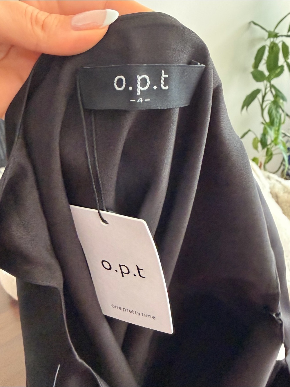 o.p.t. Classic Black Arietta Mini Dress with Square Neck - Picture 11 of 11